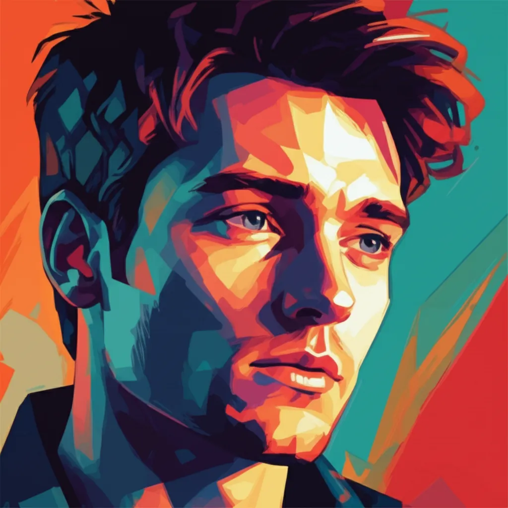 Artistic portrait of Luke Kleintank