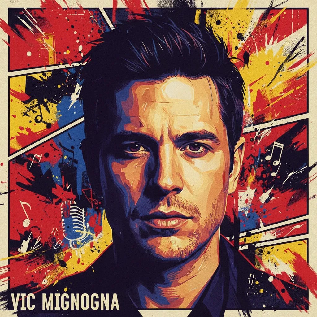 Artistic portrait of Vic Mignogna