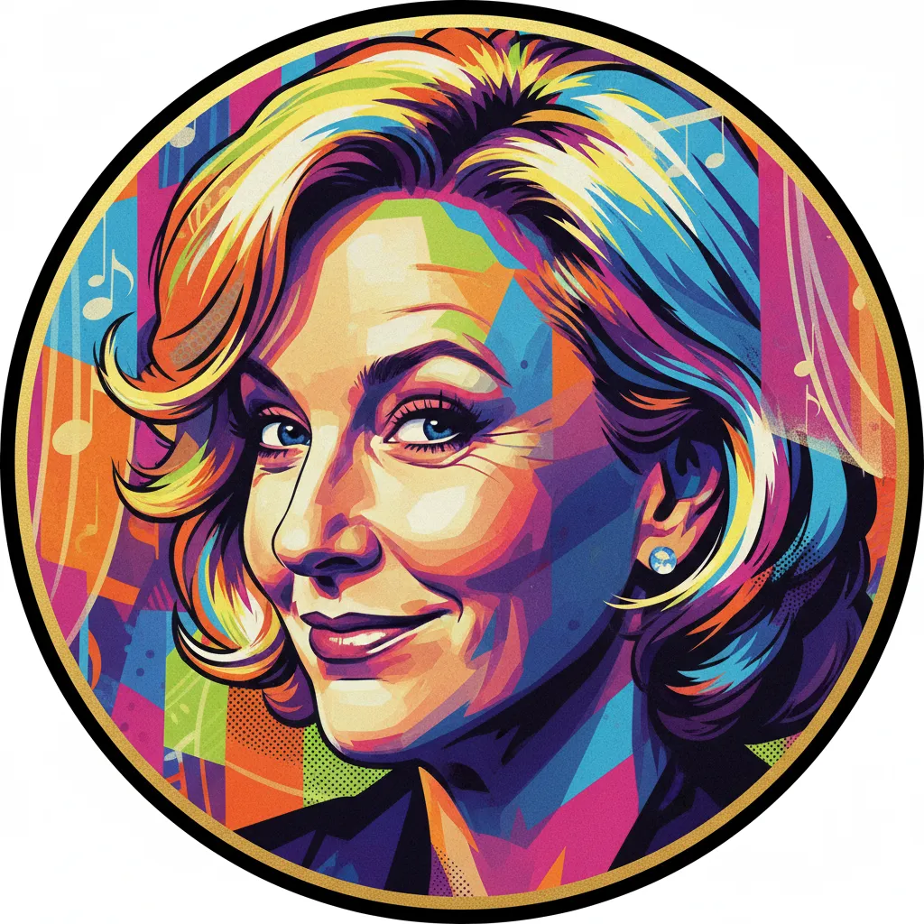 Artistic portrait of Jennifer Saunders