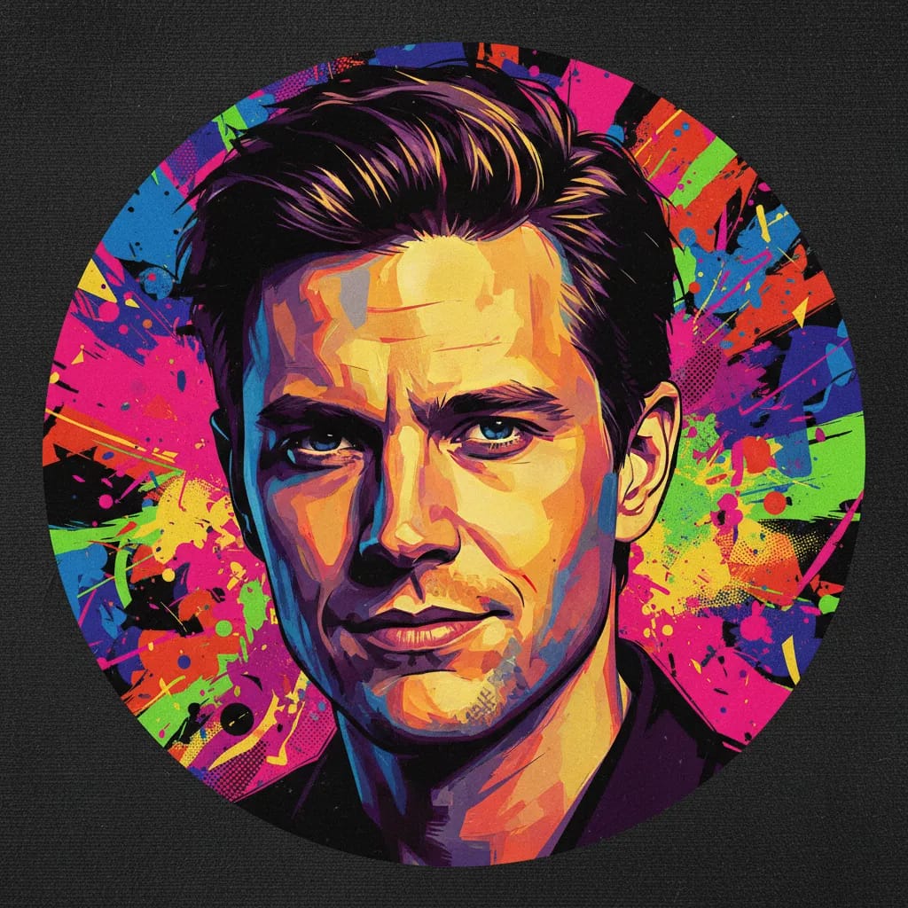 Artistic portrait of Alex Ahlstrom