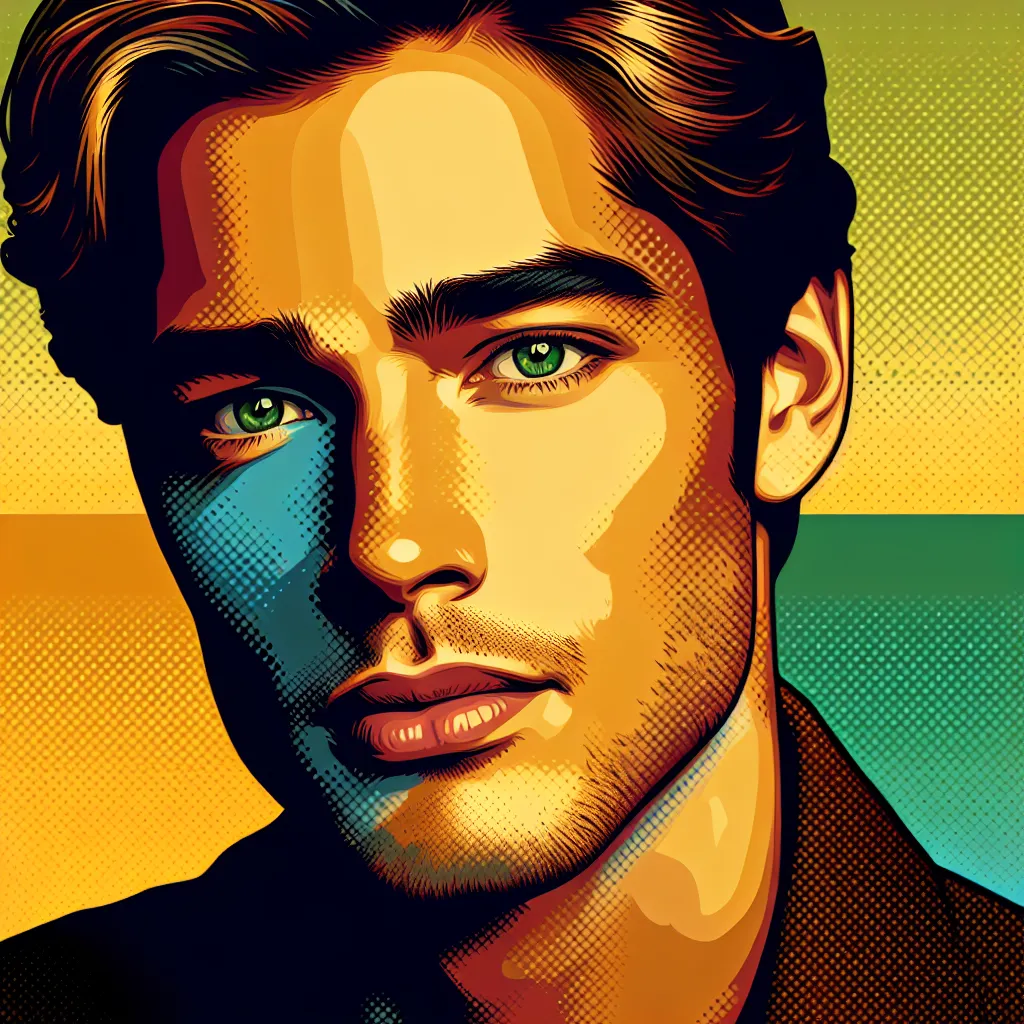 Artistic portrait of AJ Meijer