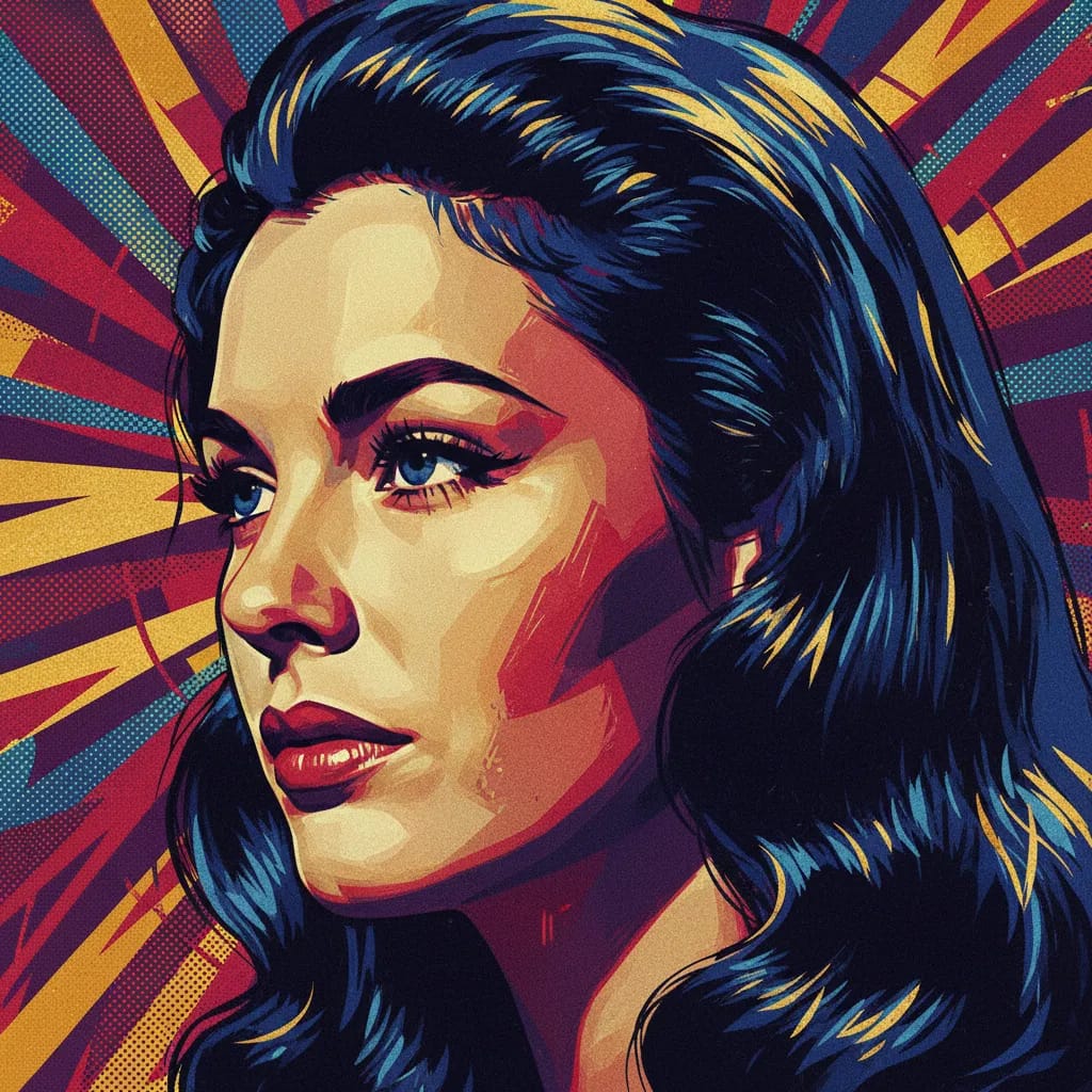 Artistic portrait of Jean Peters