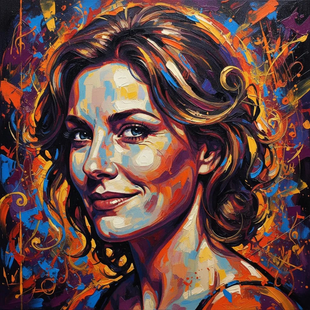 Artistic portrait of Polly Walker
