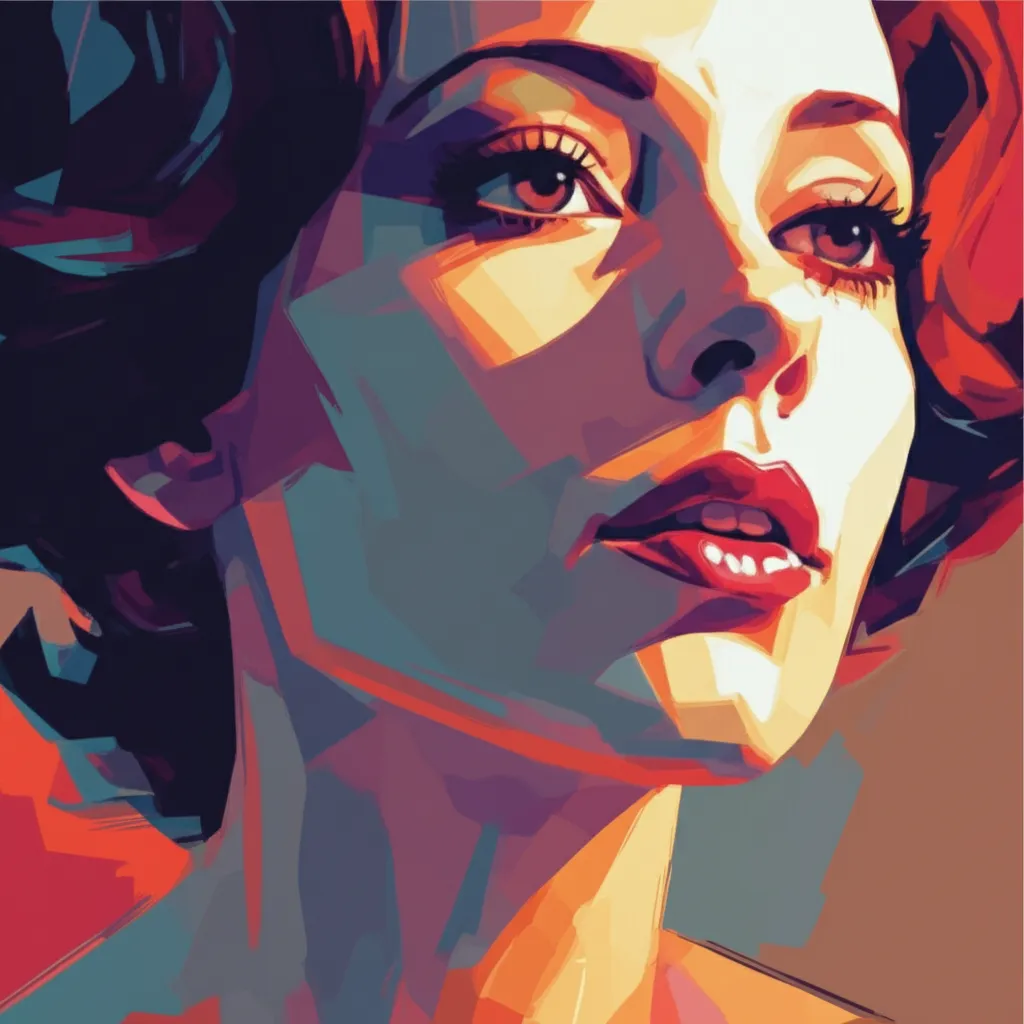 Artistic portrait of Dominique Blanchar