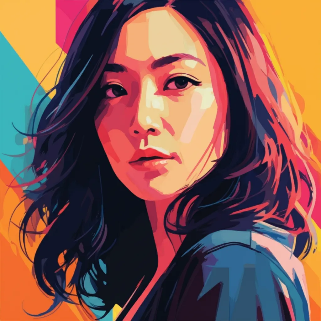 Artistic portrait of May Chin