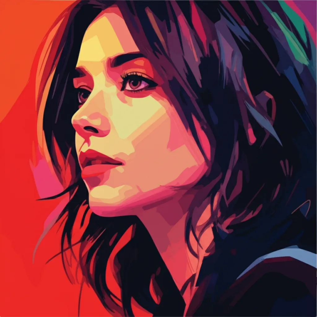 Artistic portrait of Elena Anaya