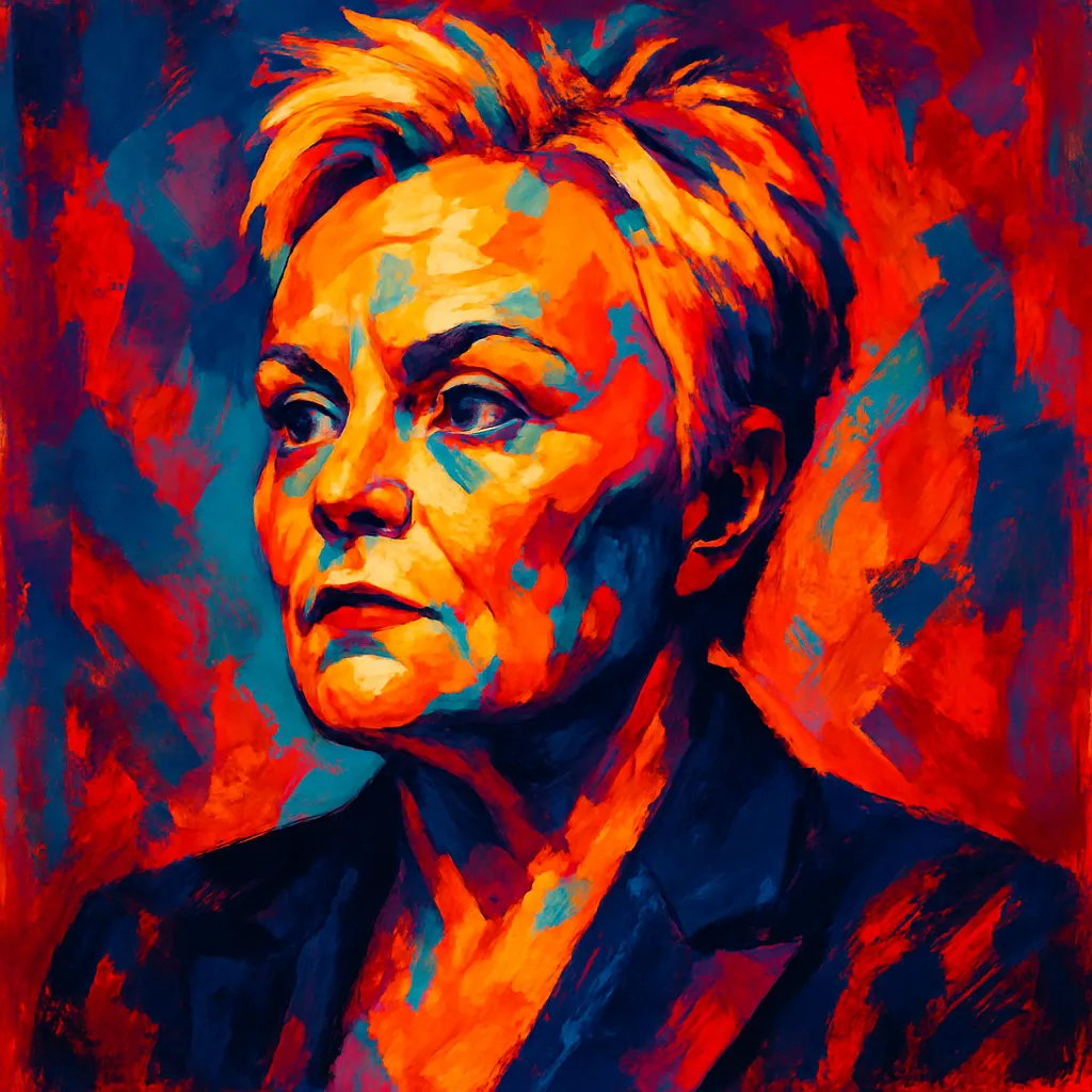 Artistic portrait of Muriel Robin