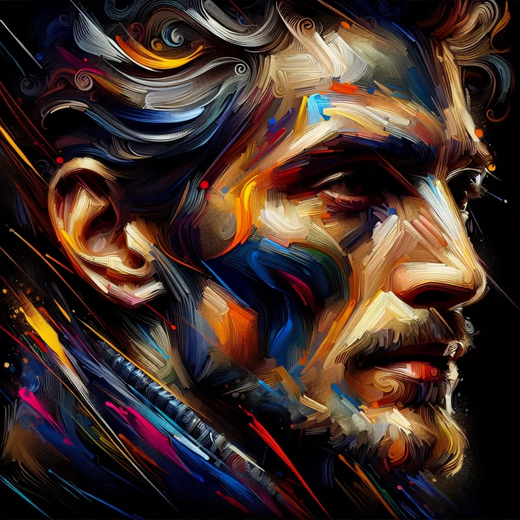 Artistic portrait of Ron Lester