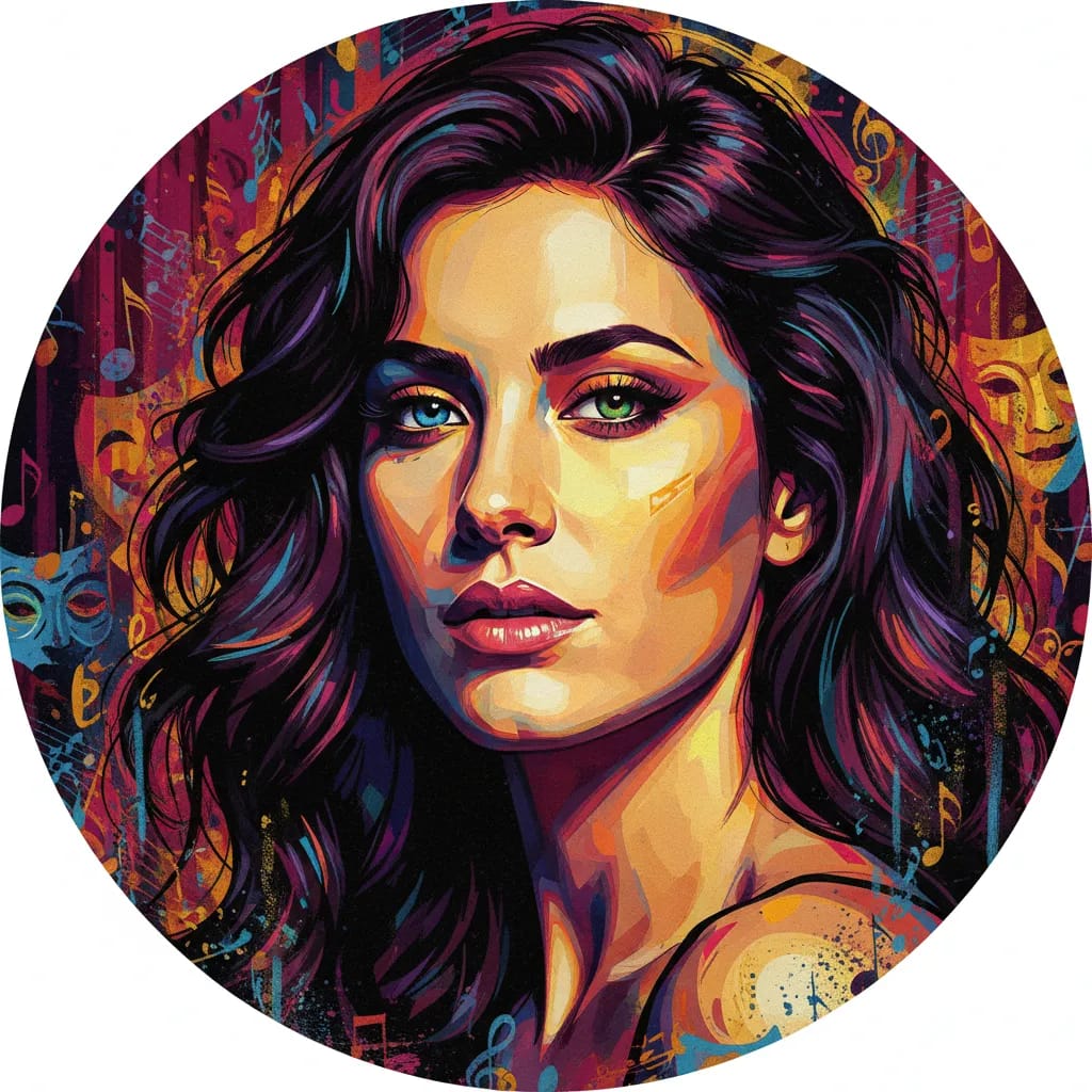 Artistic portrait of Paz Vega