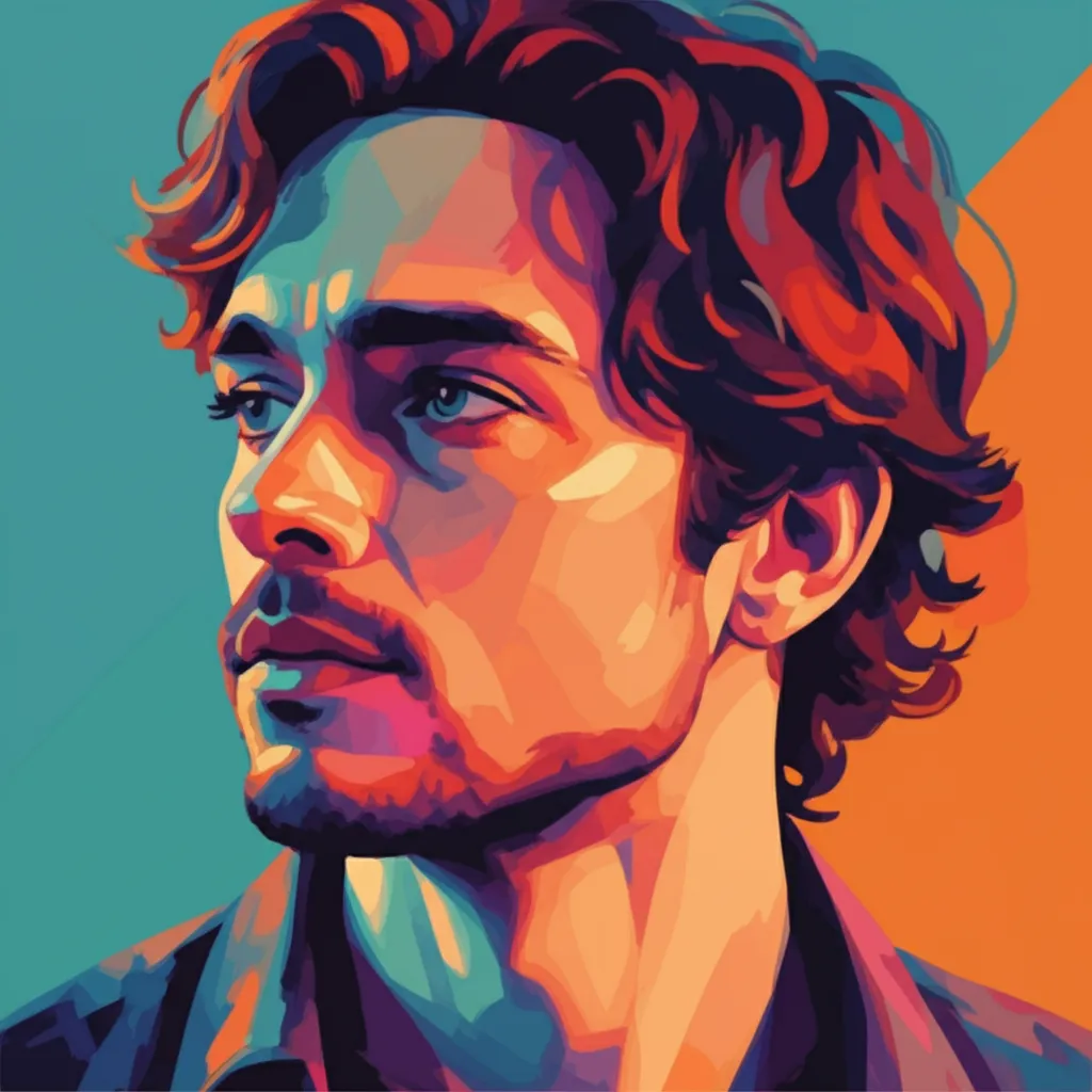 Artistic portrait of Gabriel Weinstein