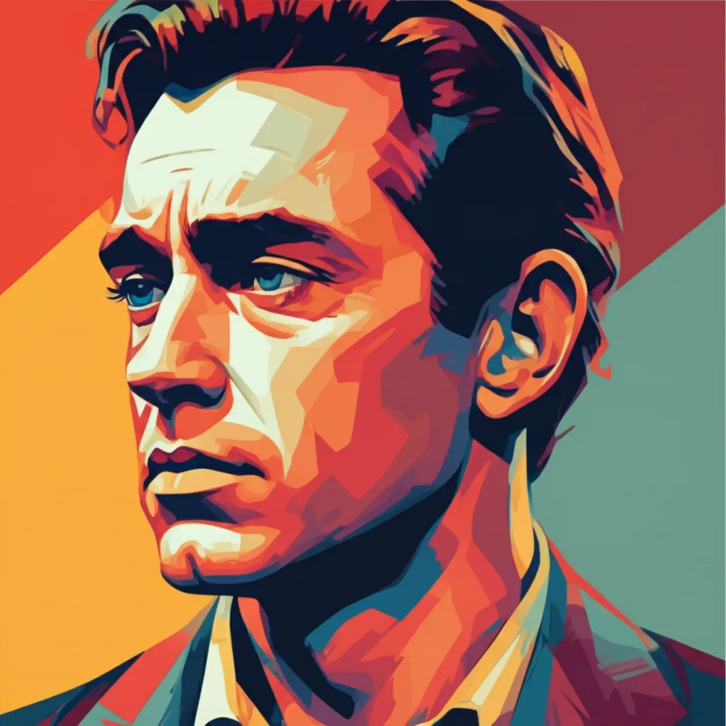 Artistic portrait of Montgomery Clift
