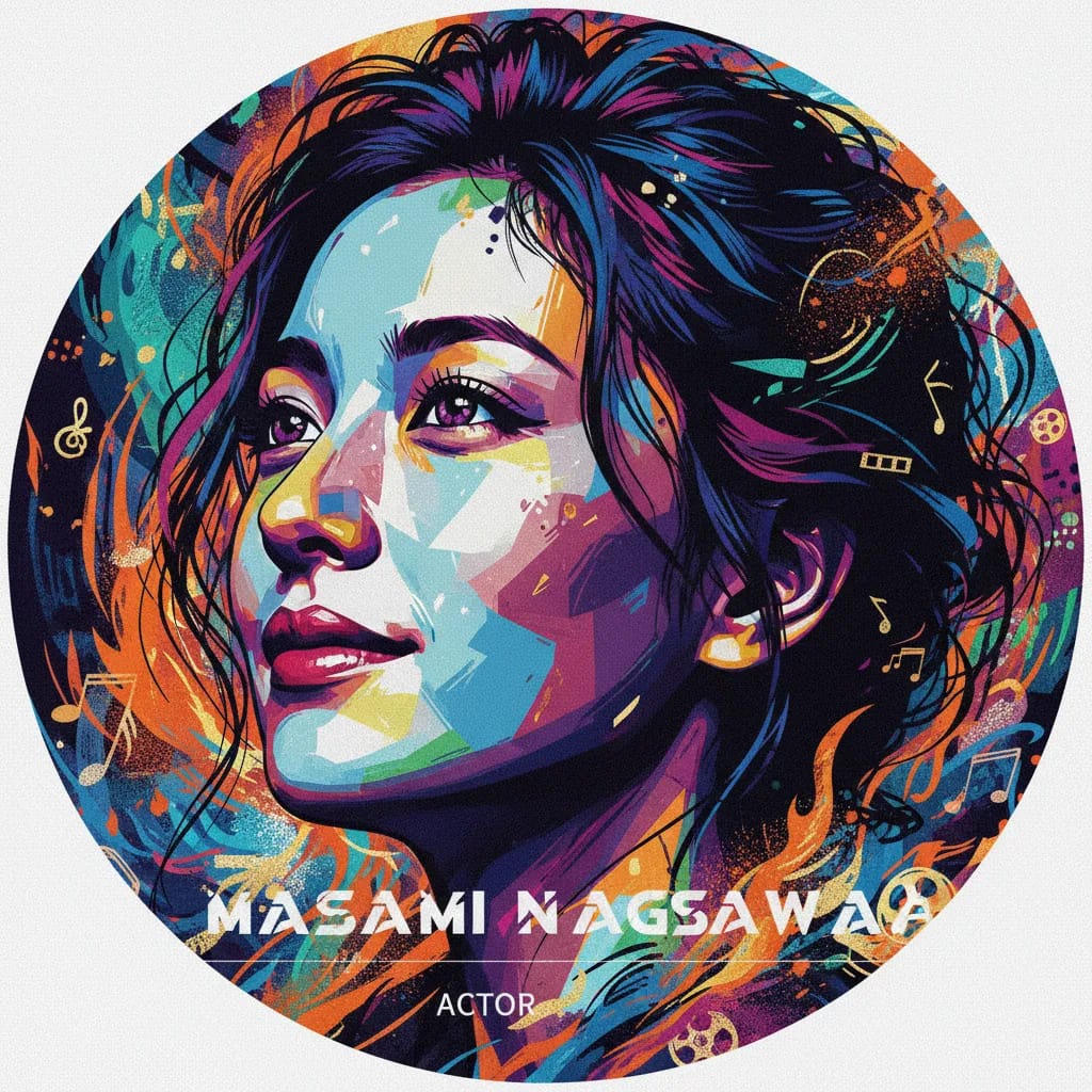 Artistic portrait of Masami Nagasawa
