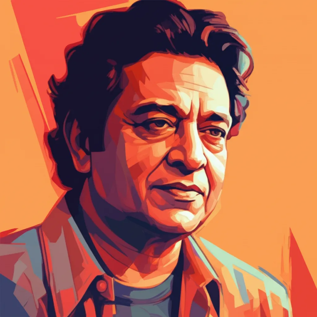 Artistic portrait of Deb Mukherjee