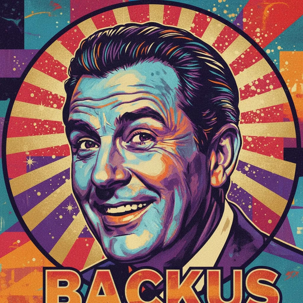 Artistic portrait of Jim Backus
