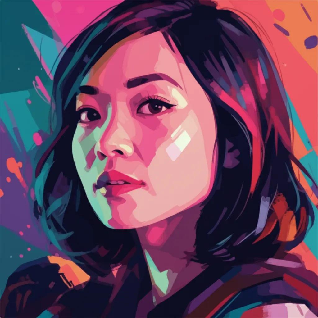 Artistic portrait of Stephanie Hsu