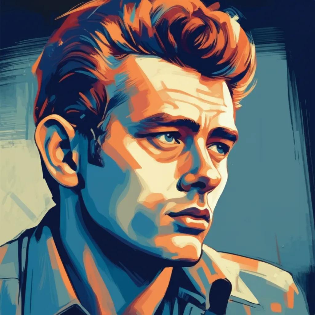 Artistic portrait of James Dean