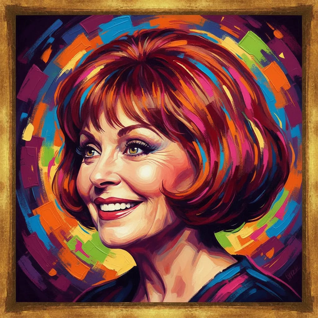 Artistic portrait of Carol Burnett