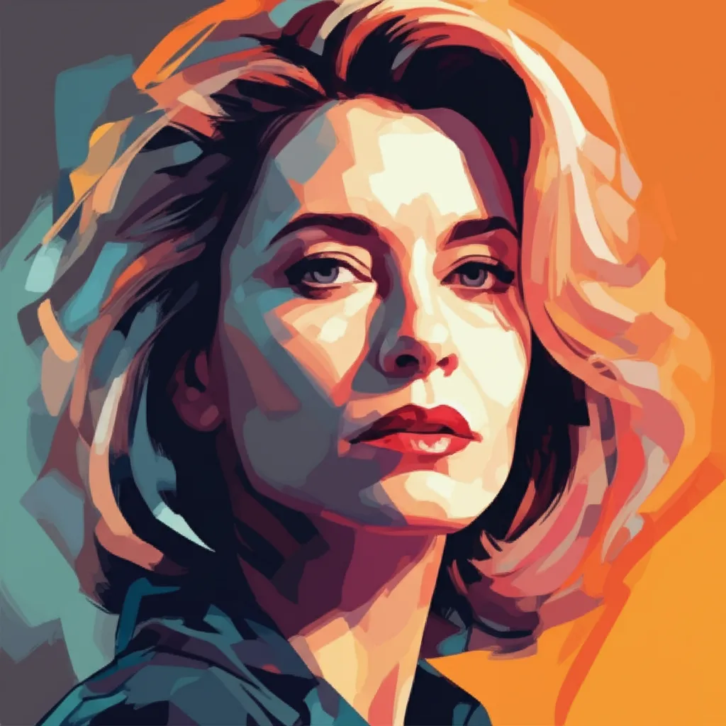Artistic portrait of Linda Hamilton