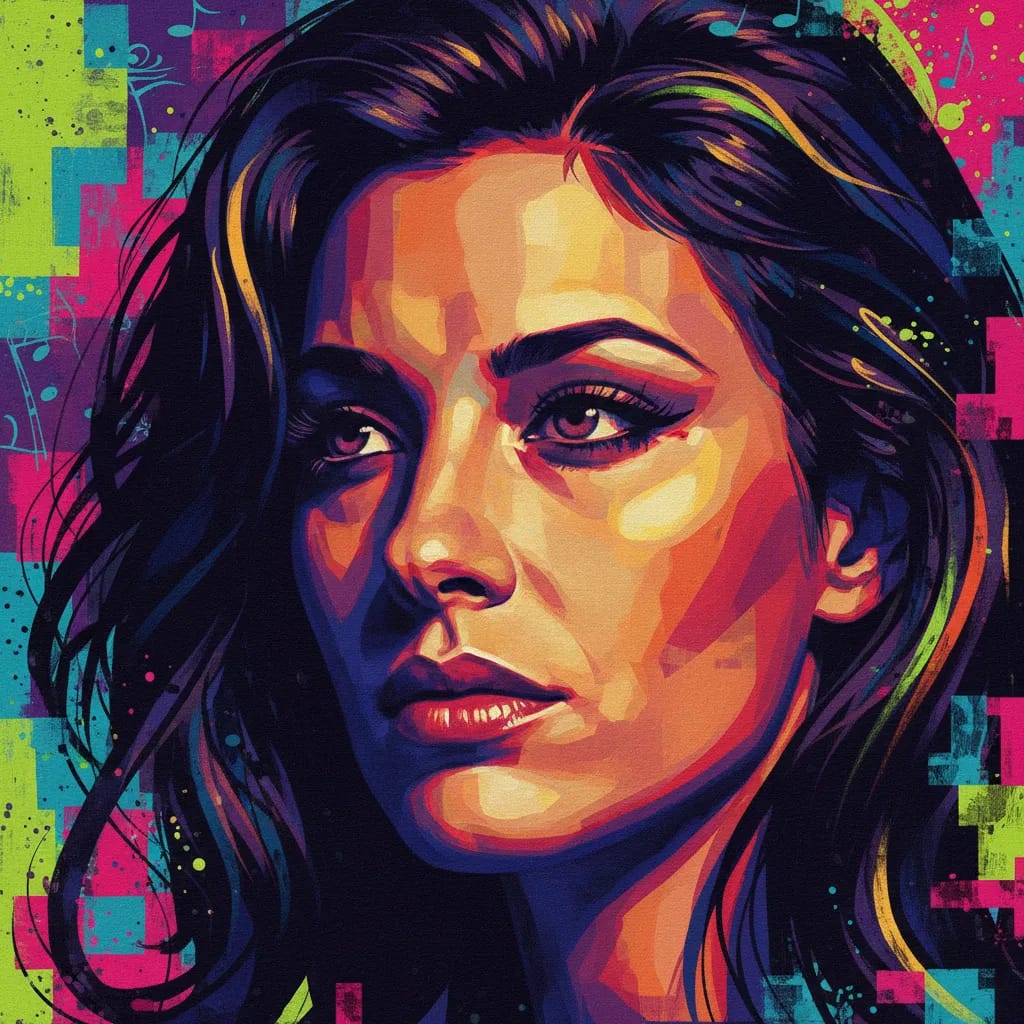 Artistic portrait of Linda Fiorentino