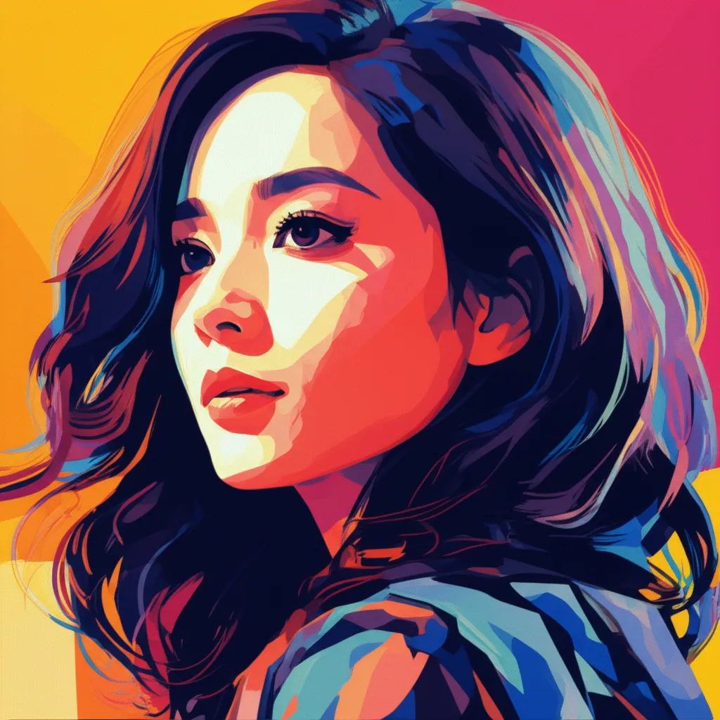 Artistic portrait of Ziyi Zhang