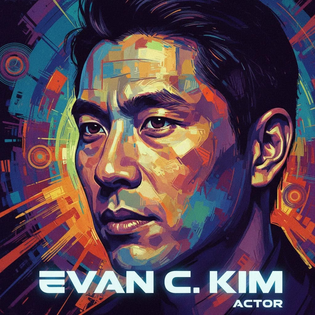 Artistic portrait of Evan C. Kim