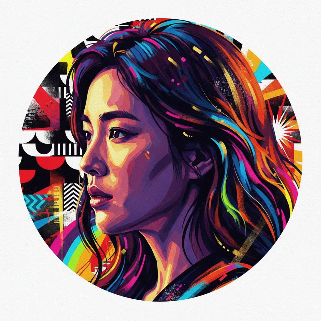 Artistic portrait of Moon Chae-Won