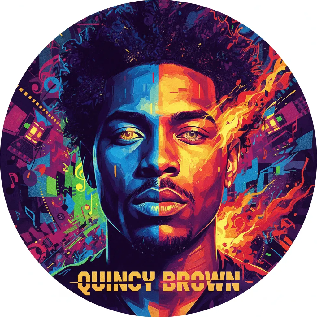 Artistic portrait of Quincy Brown