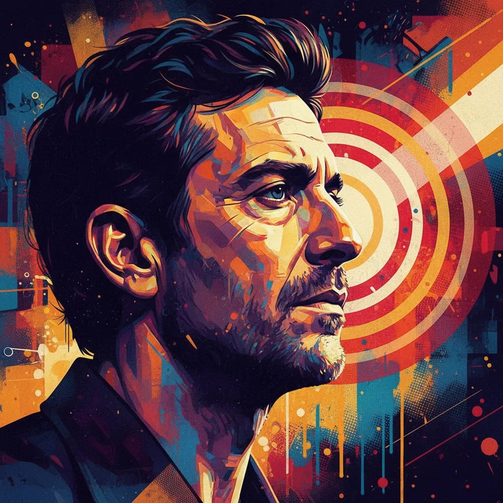 Artistic portrait of Francesc Orella