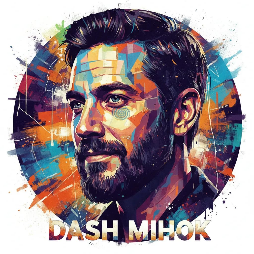 Artistic portrait of Dash Mihok