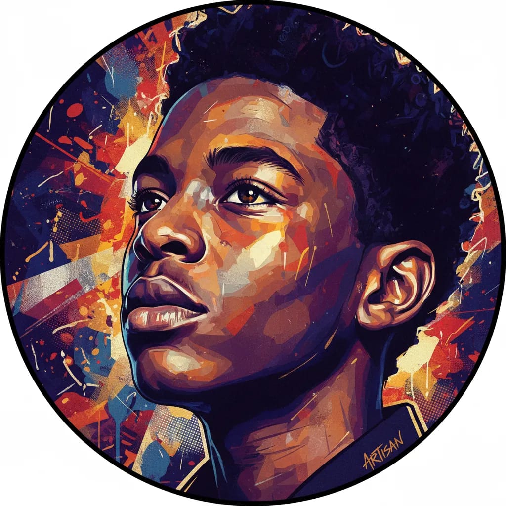 Artistic portrait of Caleel Harris