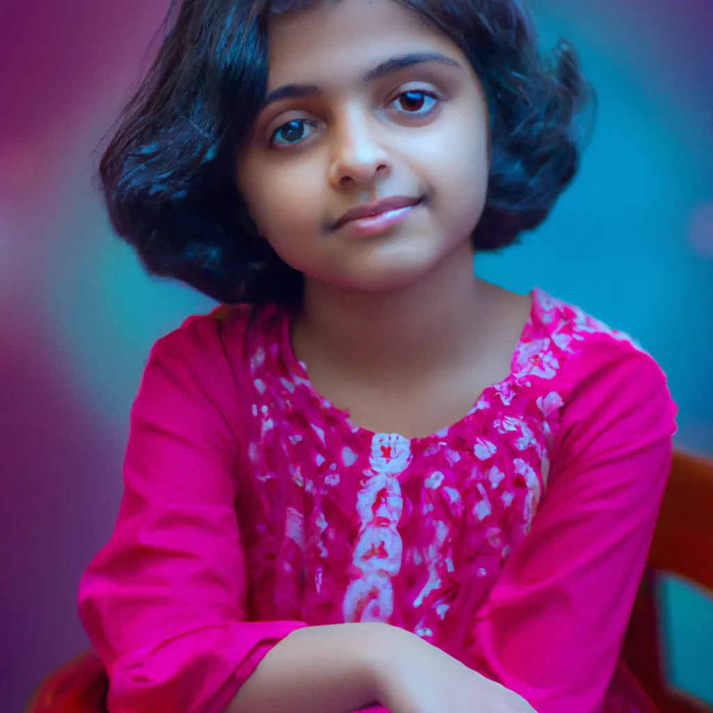 Artistic portrait of Baby Nainika