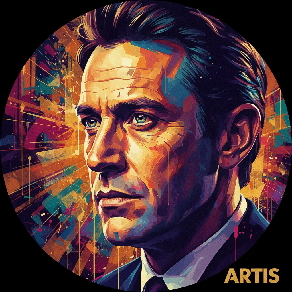 Artistic portrait of Simon Shepherd