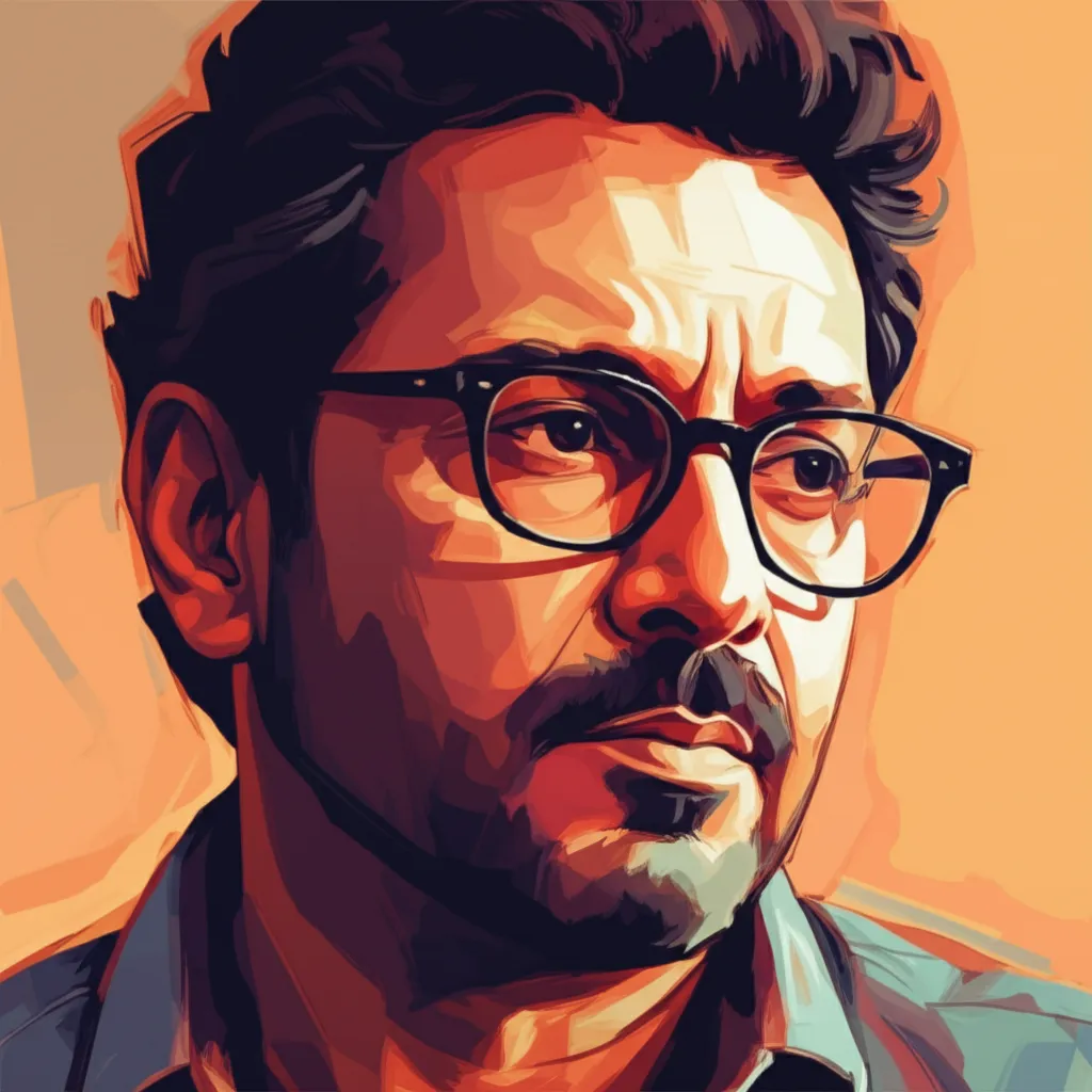 Artistic portrait of Kay Kay Menon