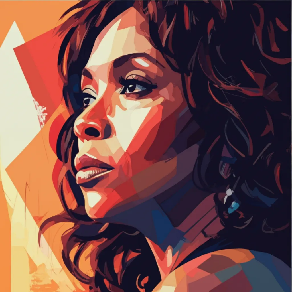 Artistic portrait of Angela Bassett