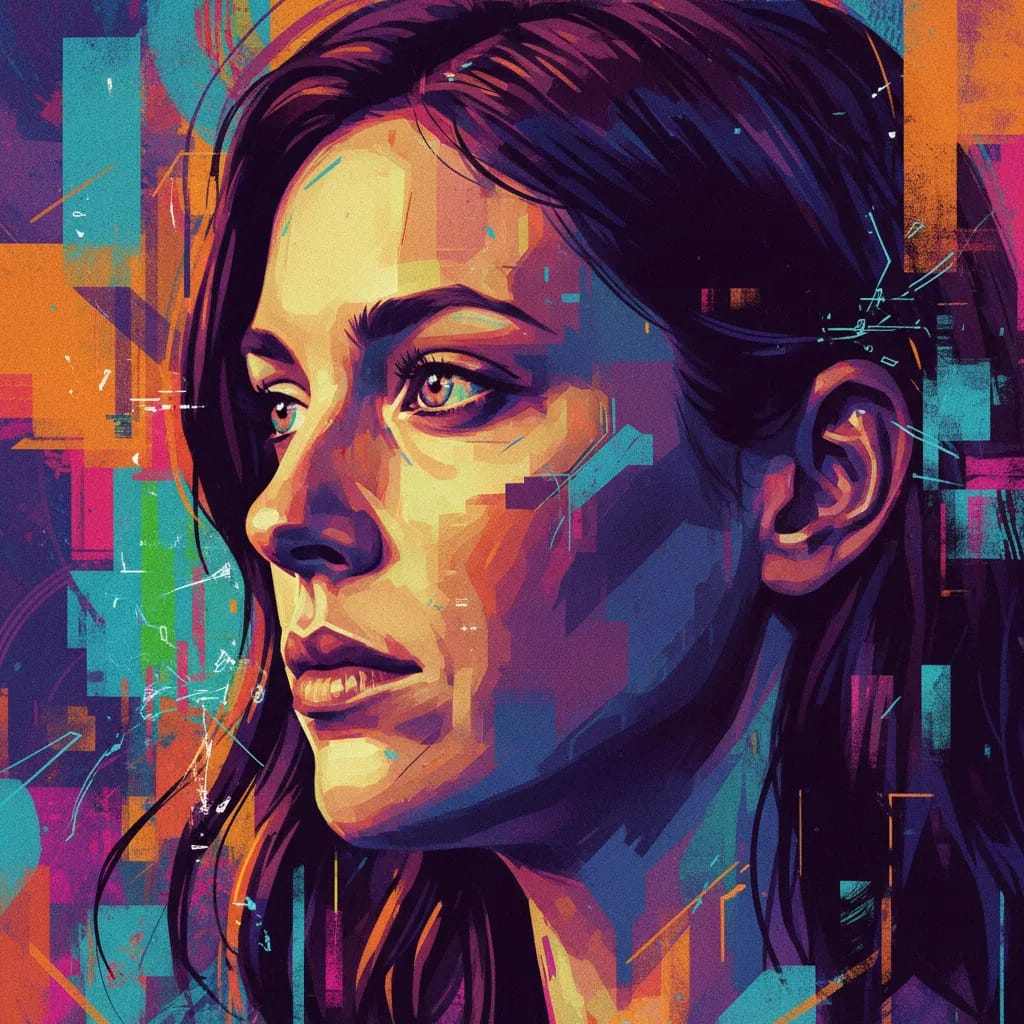Artistic portrait of Amy Seimetz