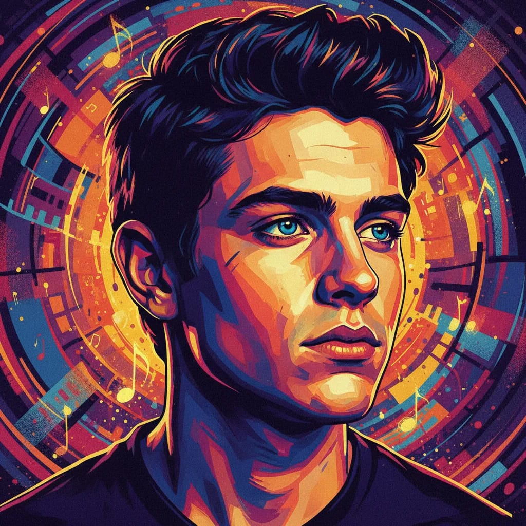 Artistic portrait of Teo Halm