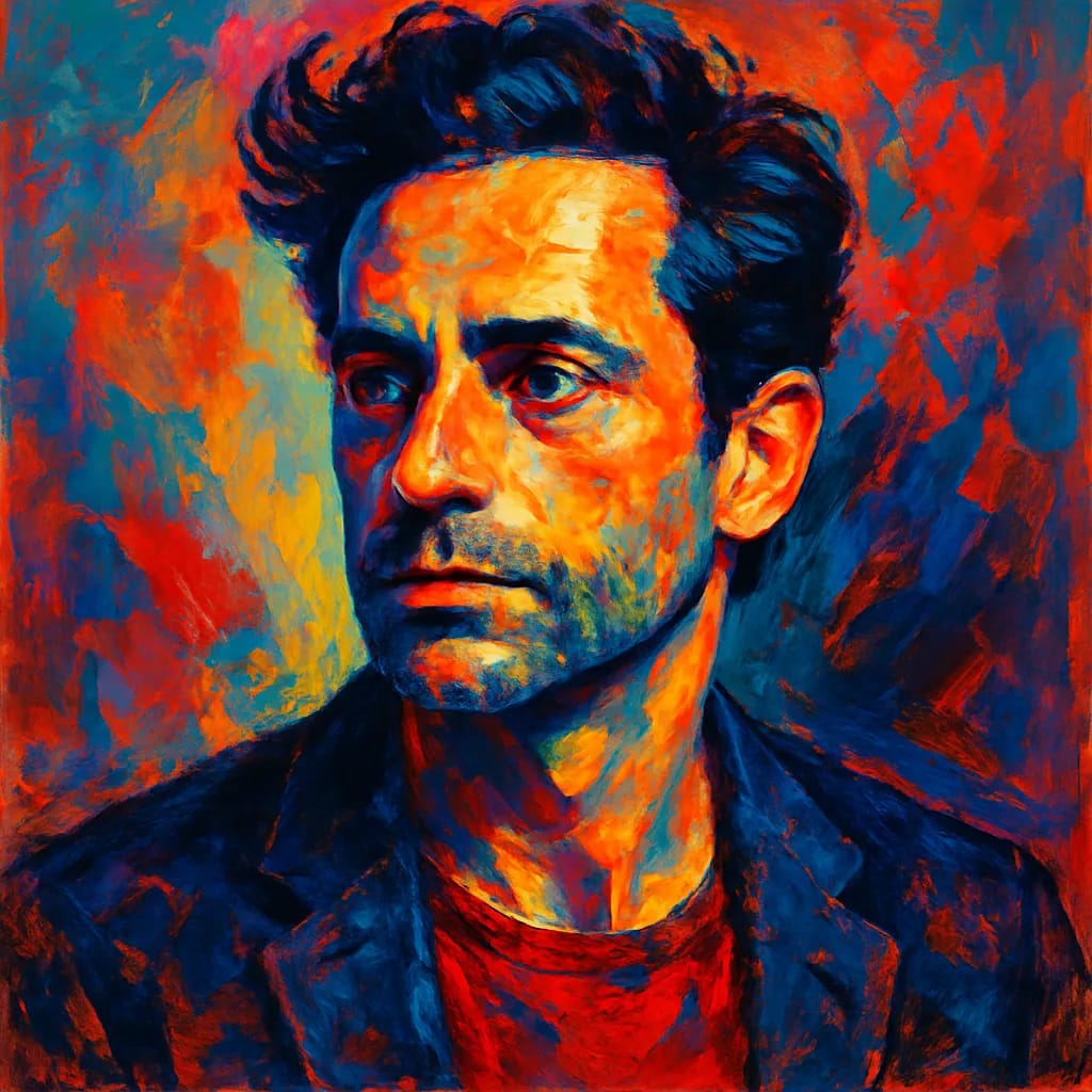 Artistic portrait of Luke Kirby