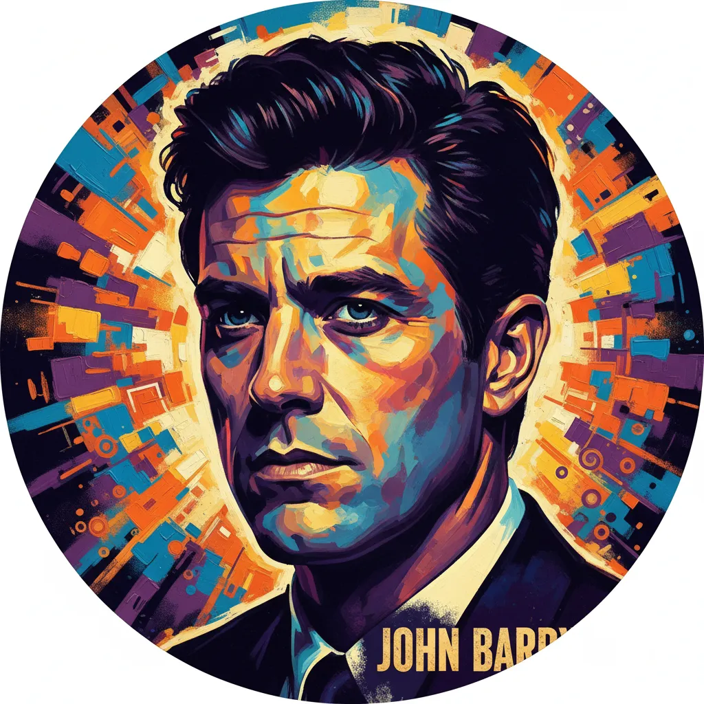 Artistic portrait of John Barry