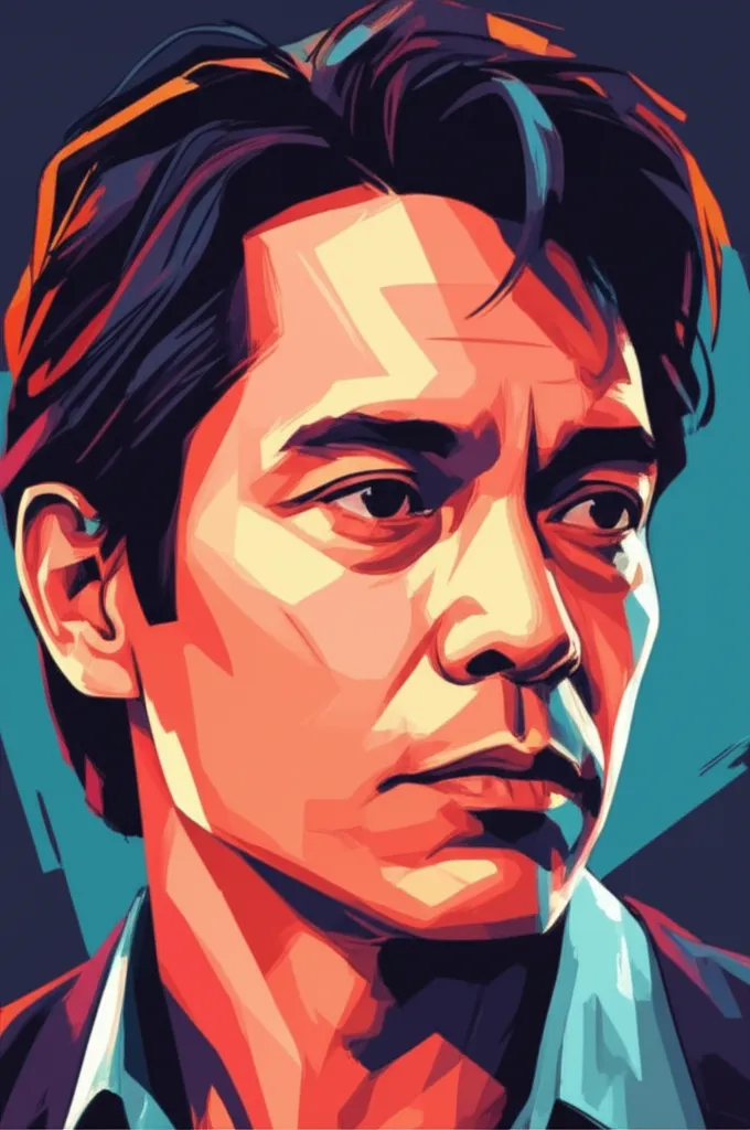 Artistic portrait of Lou Diamond Phillips