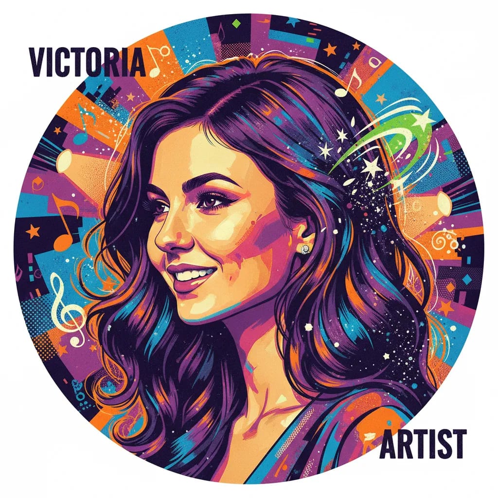 Artistic portrait of Victoria Justice
