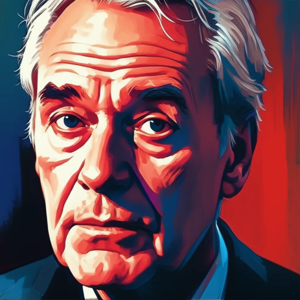 Artistic portrait of Börje Ahlstedt