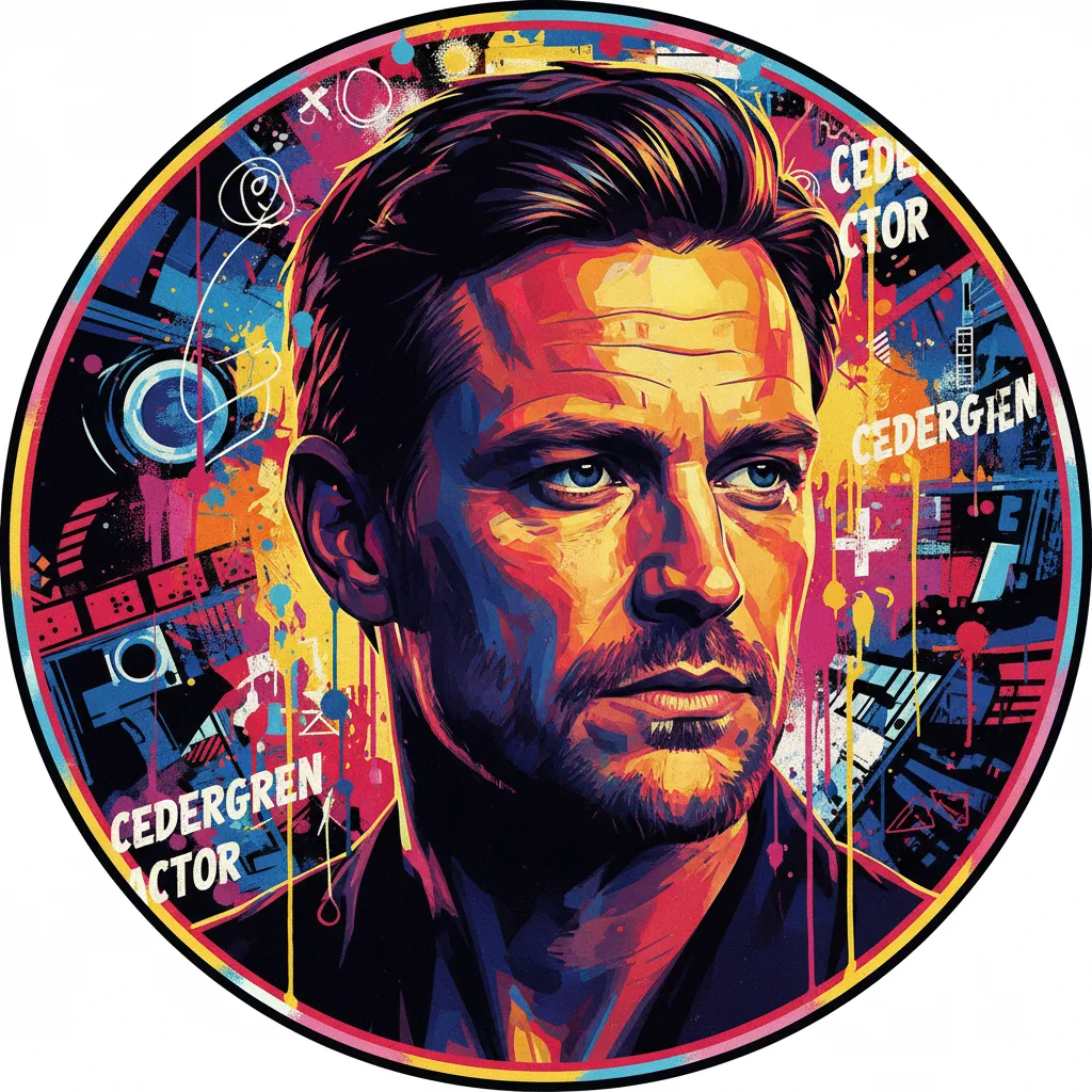 Artistic portrait of Jakob Cedergren