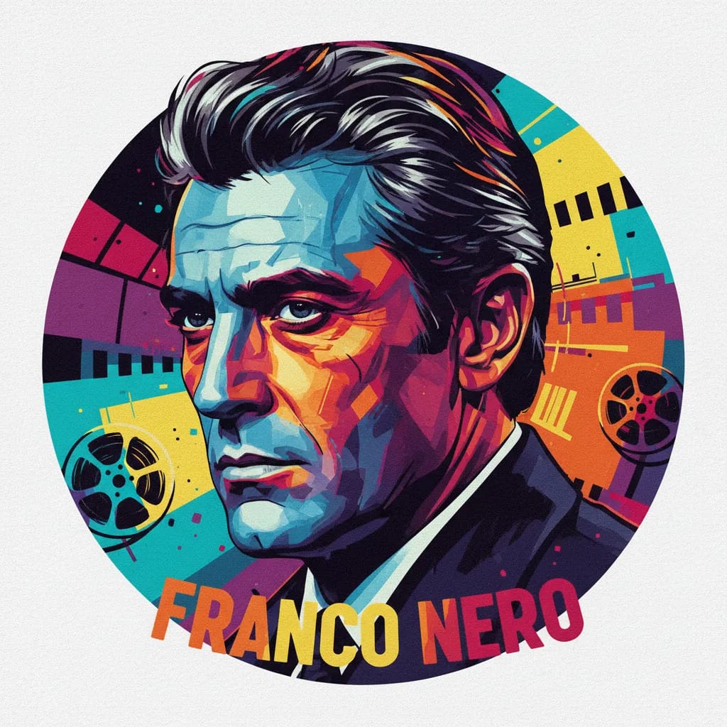 Artistic portrait of Franco Nero
