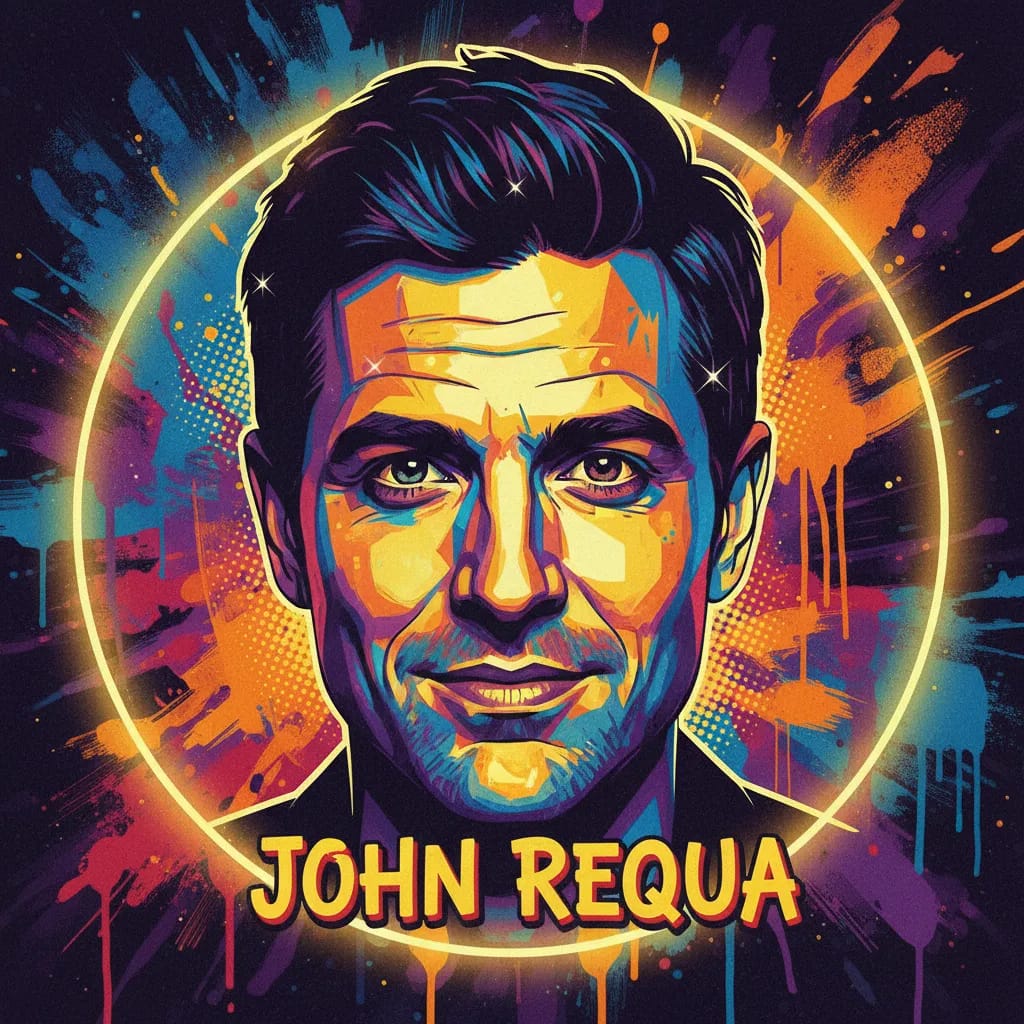 Artistic portrait of John Requa
