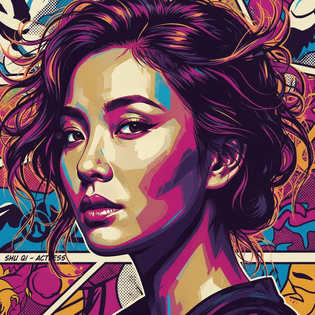Artistic portrait of Shu Qi