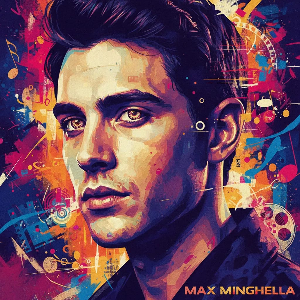 Artistic portrait of Max Minghella