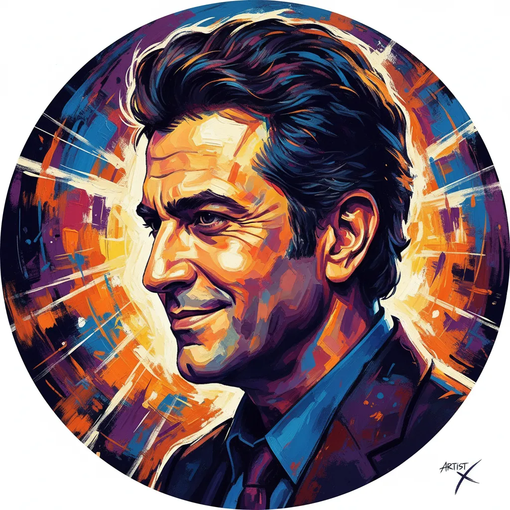Artistic portrait of Bahram Ebrahimi