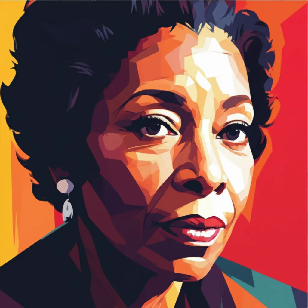 Artistic portrait of Ruby Dee