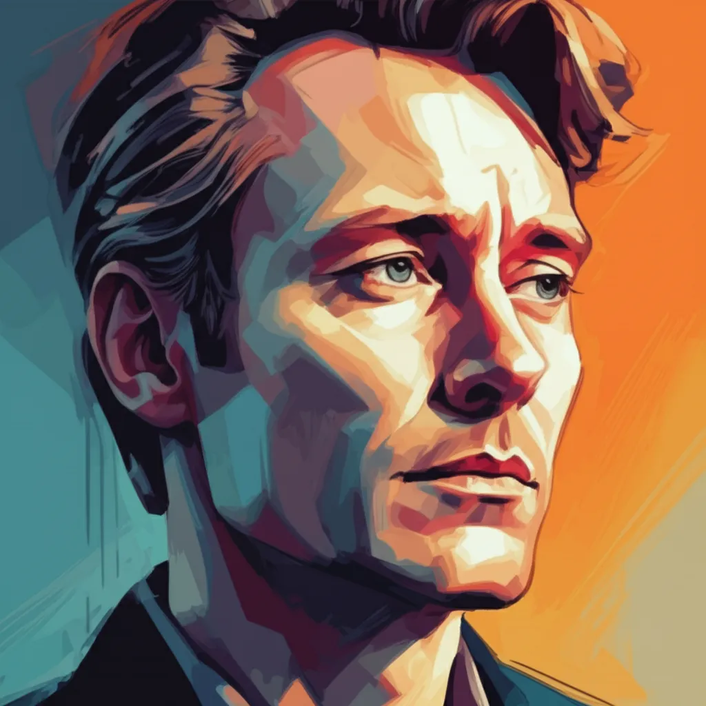 Artistic portrait of Claes Bang