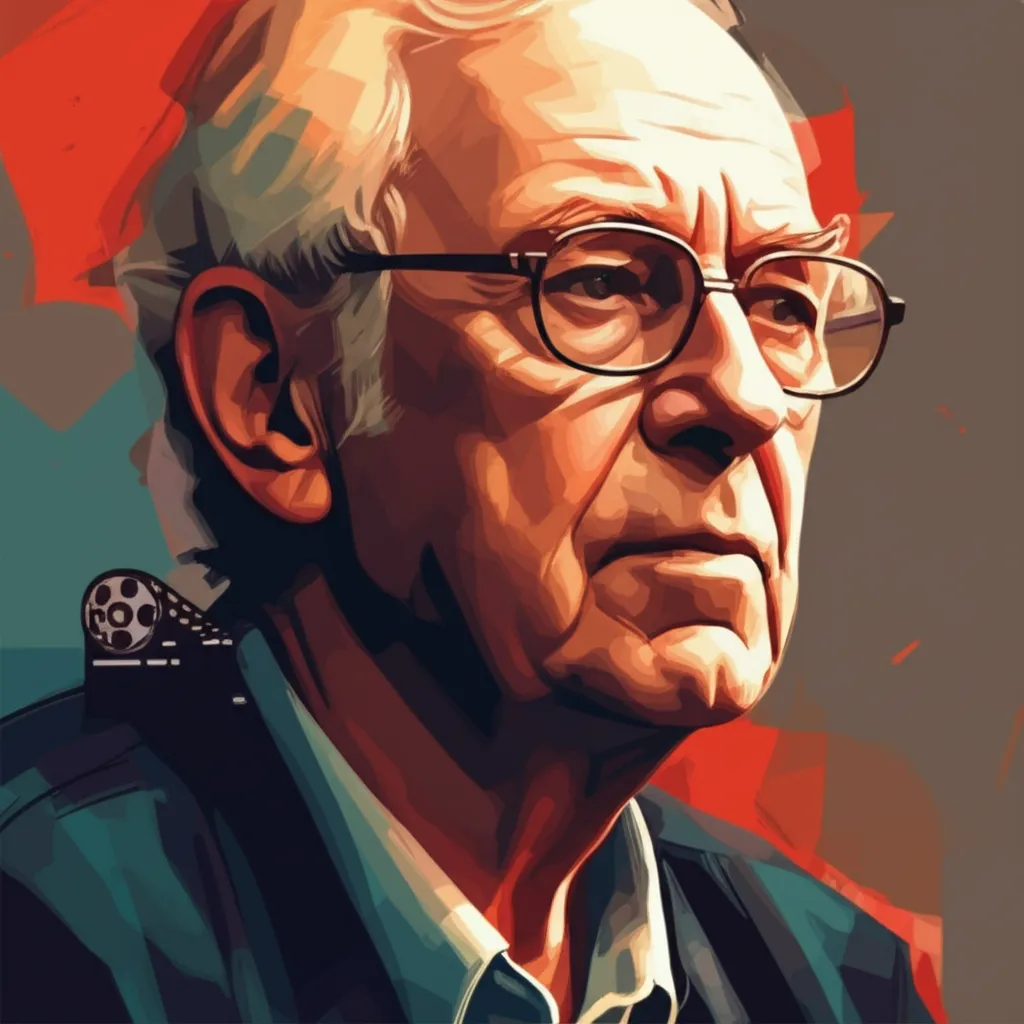 Artistic portrait of Ken Loach